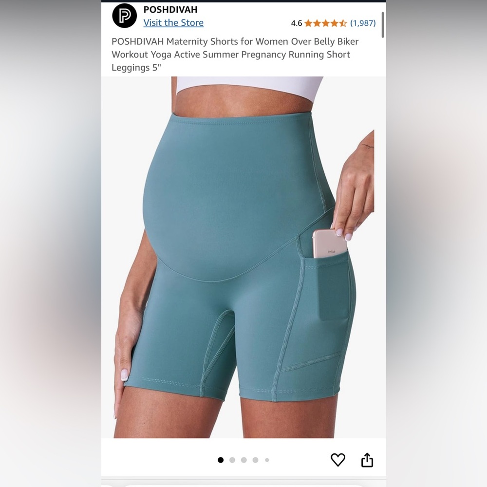 Poshdivah maternity bike shorts